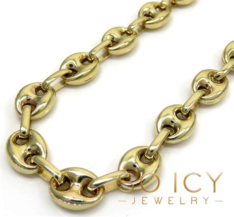 gucci gold ring necklace|14k gold Gucci link chain.